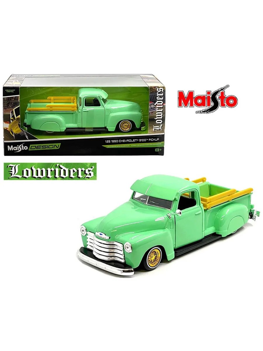 Машинка 1:24 Design Lowrider-1950 Chevrolet 3100 Pickup