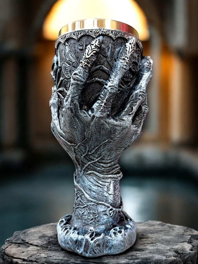 Бокал для вина Кубок Рука, нержавеющая сталь/полистоун, 200мл