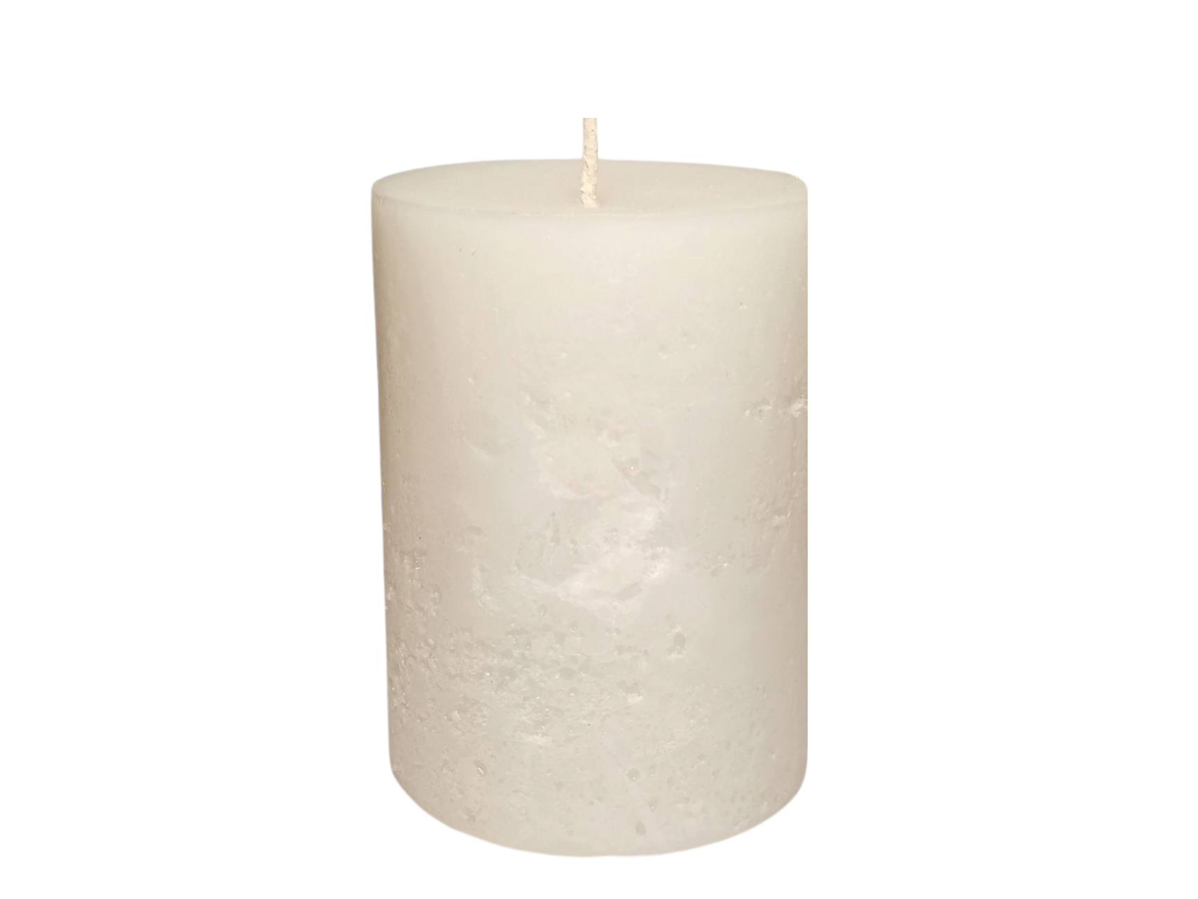 Свеча белая рустик 8x12 см столбик цилиндр TheVitrine 60 часов