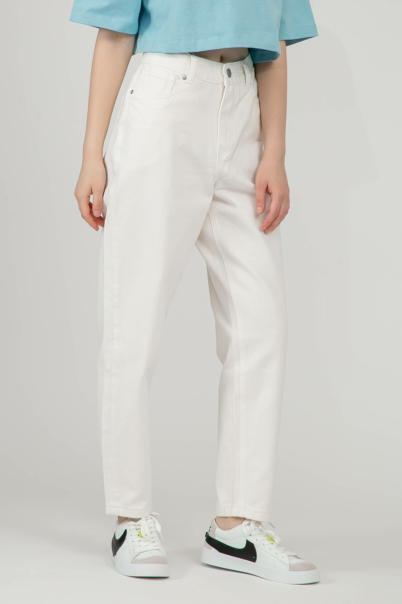 Джинсы мом TERRA PRO, размер 30, white