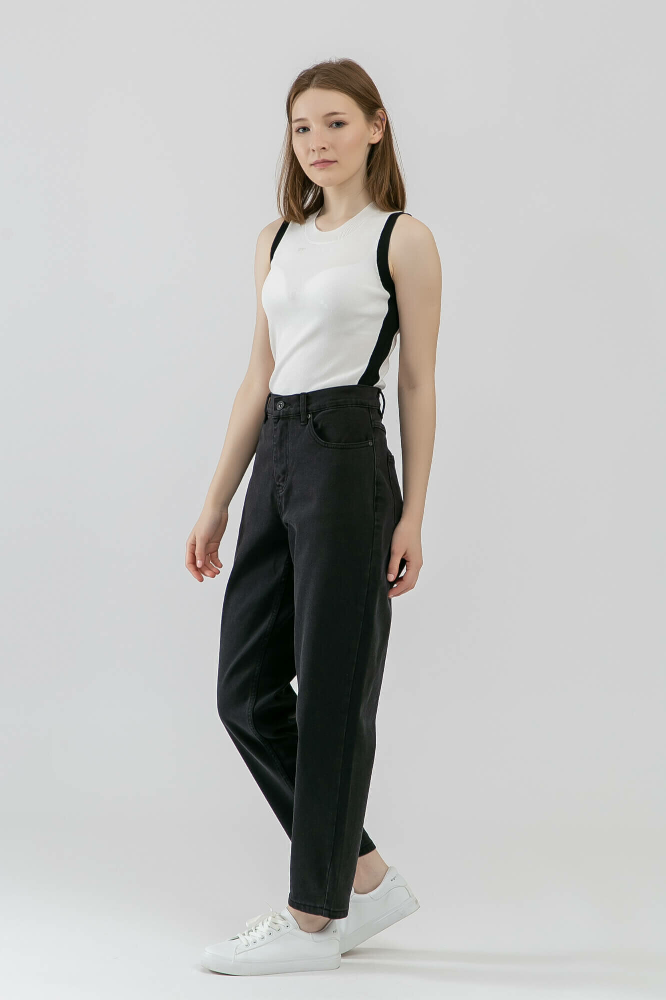 Джинсы мом TERRA PRO TERRA PRO, размер 29, dark grey — фото 1