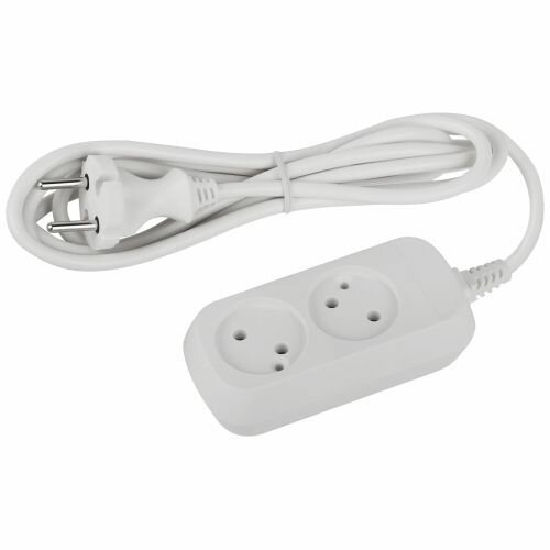 Удлинитель электрический ЭРА UDL-10-215 Greenline 2 розетки без заземления 15м ПВС 2x0.75мм2