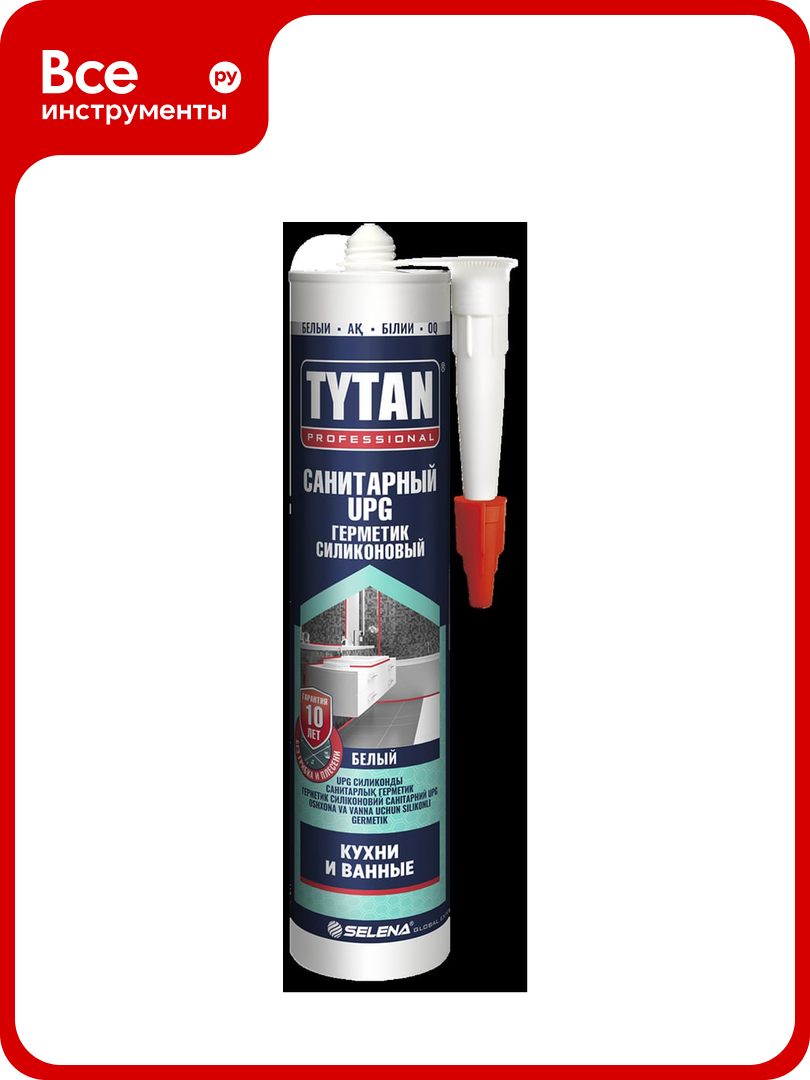 Санитарный силиконовый герметик Tytan PROFESSIONAL UPG белый 280 мл 87584 229540