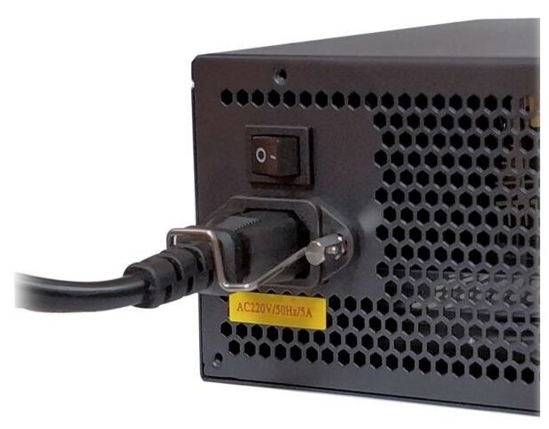 Блок питания 500W ExeGate 80 PLUS Bronze 500PPH-S-OEM ATX APFC КПД 85 80 PLUS BronzeSC 12cm fan 24pin 2x44pin 4xPCI-E 6xSATA 3xIDE кабель 220V с защитой от выдергивания black RTL EX280577RUS-OEM-S