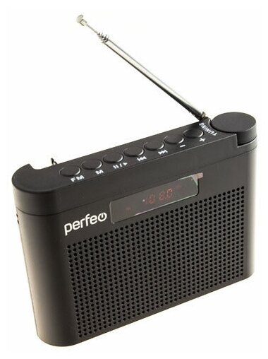 Perfeo радиоприемник цифровой тайга FM+ 66-108МГц/ MP3/ встроенный аккум, USB/ черный (I70BK)