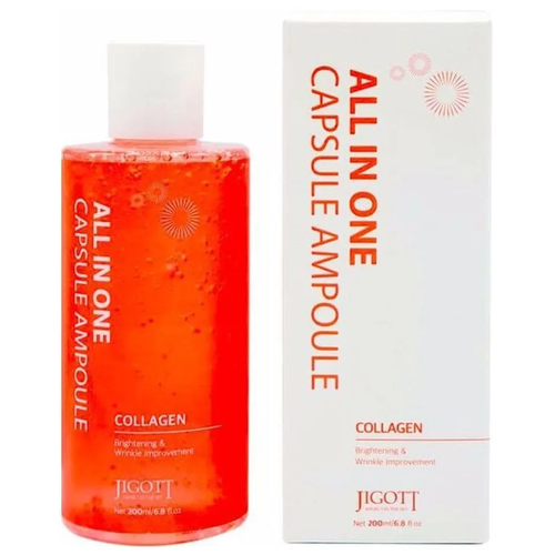 Сыворотка капсульная с коллагеном JIGOTT All-In-One Collagen Capsule Ampoule 200ml