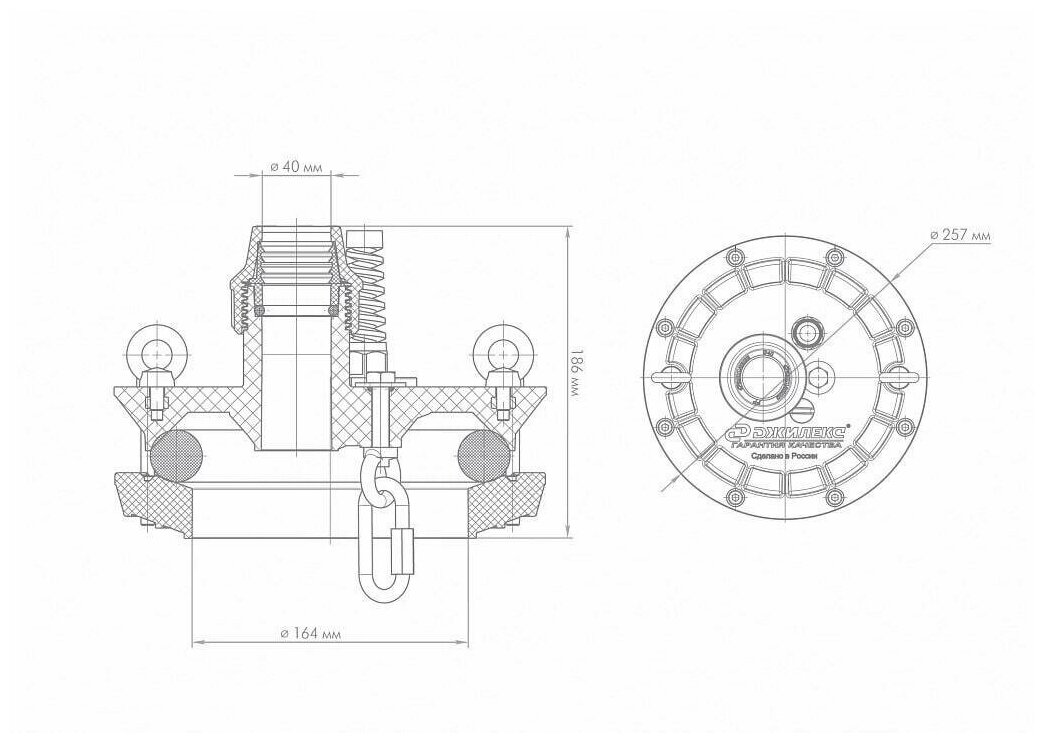 Оголовок скважинный Джилекс ОСП-140-160/40 - фотография № 5