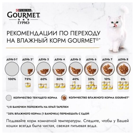 Влажный корм для кошек GOURMET Перл Соус Де-люкс с лососем с в роскошном соусе 26шт.*75г - фотография № 10