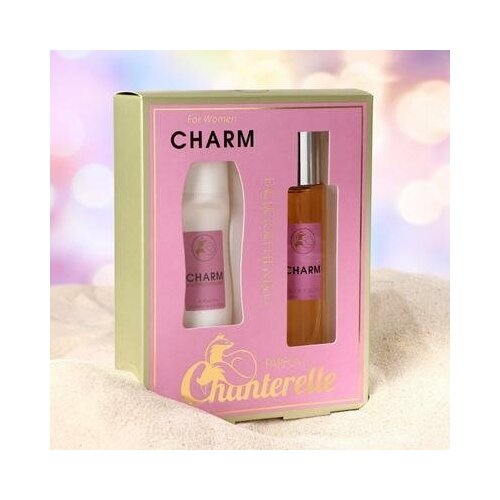 Подарочный набор для женщин Charm: туалетная вода, комплект 2 шт., 55 мл + дезодорант антиперспирант, 40 мл