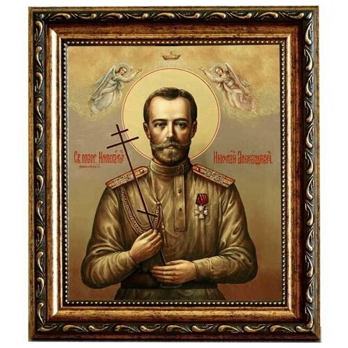 Николай II Святой Благочестивый царь-мученик. Икона на холсте.