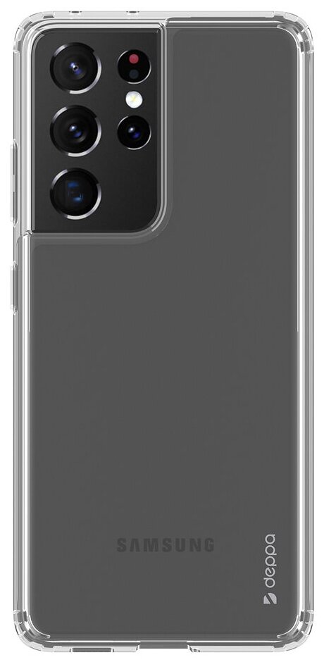 Чехол (клип-кейс) Deppa для Samsung Galaxy S21 Ultra Gel Pro прозрачный (870034) - фото №5