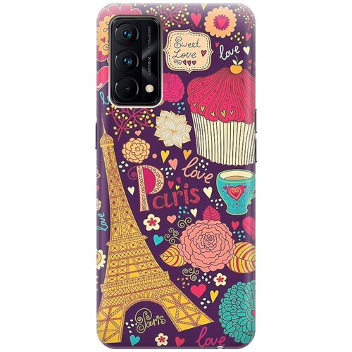 Силиконовый чехол Love in Paris на Realme GT Master Edition / Рилми ГТ Мастер Едишн силиконовый чехол с принтом i love you для realme gt рилми гт