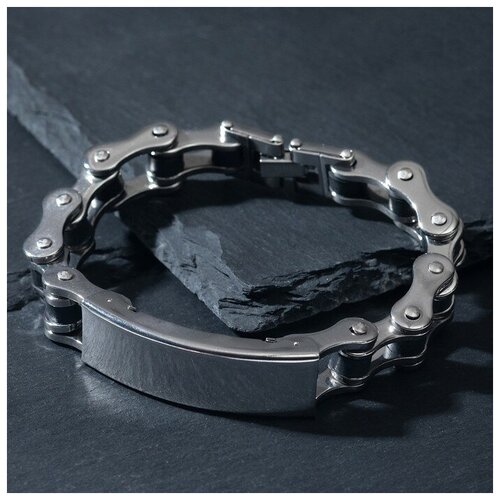 фото Браслет-цепочка queen fair, размер 20.5 см, черный