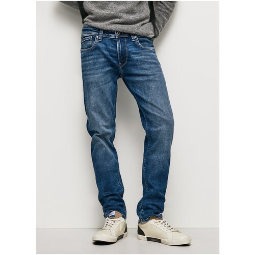 фото Джинсы для мужчин, pepe jeans london, модель: pm206322hn02, цвет: голубой, размер: 36/32