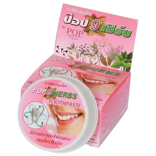 Зубная паста Twin Lotus POP 9 Herbs (9 трав) растительная, 30 г