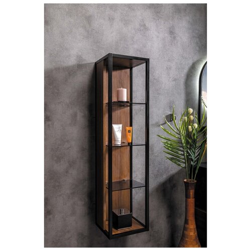 Шкаф пенал Boheme Armadi Art Loft 30 896-D подвесной Dark wood