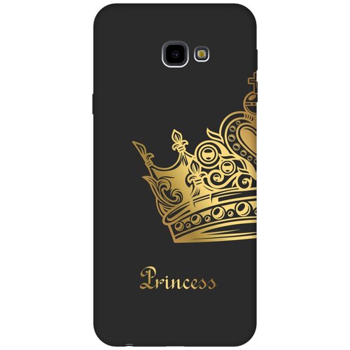 Матовый чехол True Princess для Samsung Galaxy J4+ / Самсунг Джей 4 плюс с 3D эффектом черный матовый чехол introvert w для samsung galaxy j4 самсунг джей 4 плюс с 3d эффектом черный