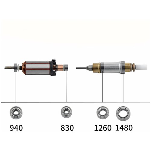 комплект из 4 подшипников 1260 1480 940 830 к ручке для strong стронг Комплект подшипников для наконечника-микромотора маникюрного аппарата Strong 105L NMB Япония запчасти оригинал 4шт