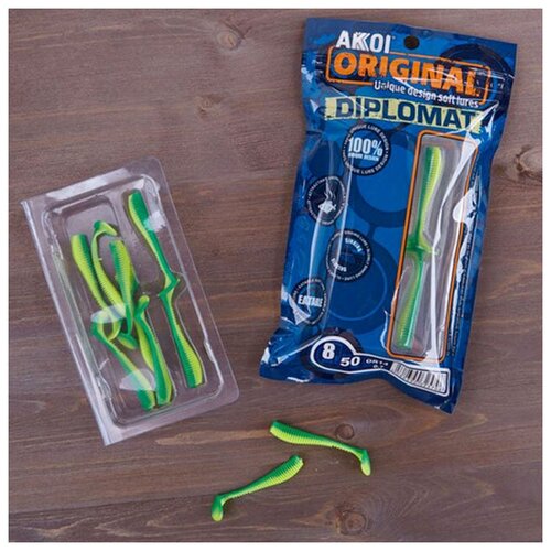 Akkoi Приманка силиконовая мягкая AKKOI DIPLOMAT 4 DI125-OR23 OR23 258₽