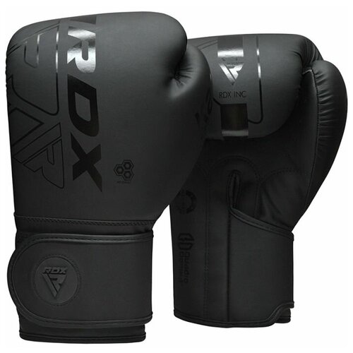 Боксерские перчатки RDX Kara BGR-F6MB черные 14 унций