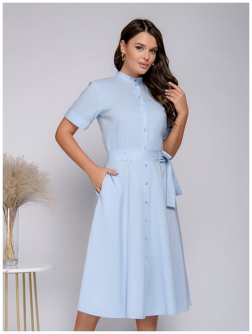 Платье 1001dress, размер 40, голубой