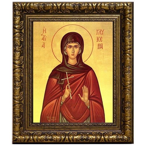 Гликерия Гераклейская, Ираклийская дева мученица. Икона на холсте. икона гликерия гераклейская размер 8 5 х 12 5 см