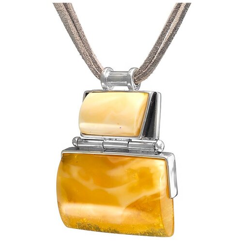 Подвеска Amberprofi, серебро, 925 проба, янтарь