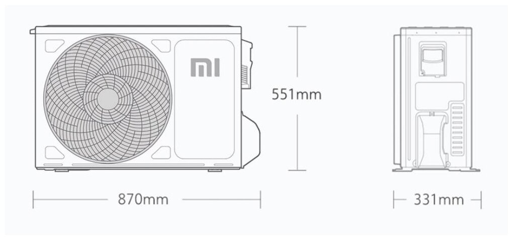 Сплит-система Xiaomi Mijia Smart Air (KFR-35GWN1A3), белый - фотография № 10