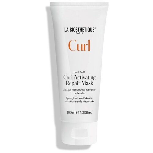 La Biosthetique Curl Activating Repair интенсивно ухаживающая маска для волос, 105 г, 100 мл, туба интенсивно увлажняющая маска для волос la biosthetique curl activating repair mask 100 мл