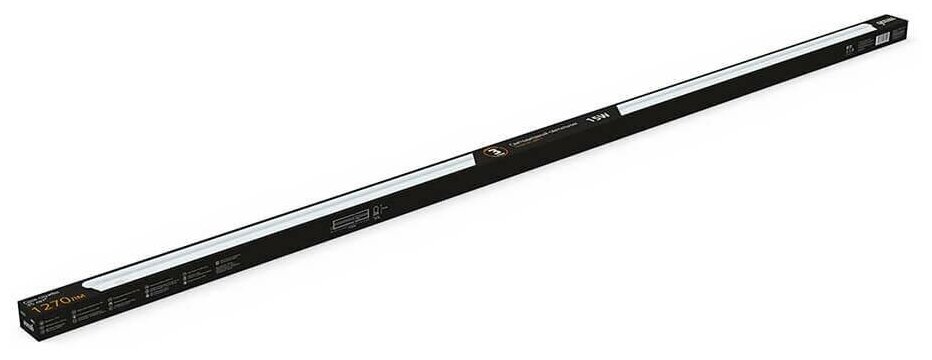 Линейный светильник GAUSS LED TL линейный матовый 15W 3000K 1172х25х36,1270лм, 1/25 - фотография № 3
