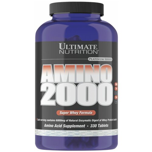 Ultimate Nutrition Amino 2000 330 капсул ultimate nutrition xtreme amino 330 табл ultimate nutrition клубника