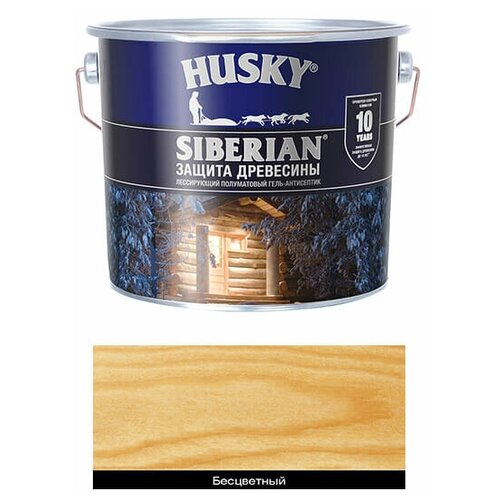 HUSKY SIBERIAN «Гель для дерева» полуматовый бесцветный (9л)