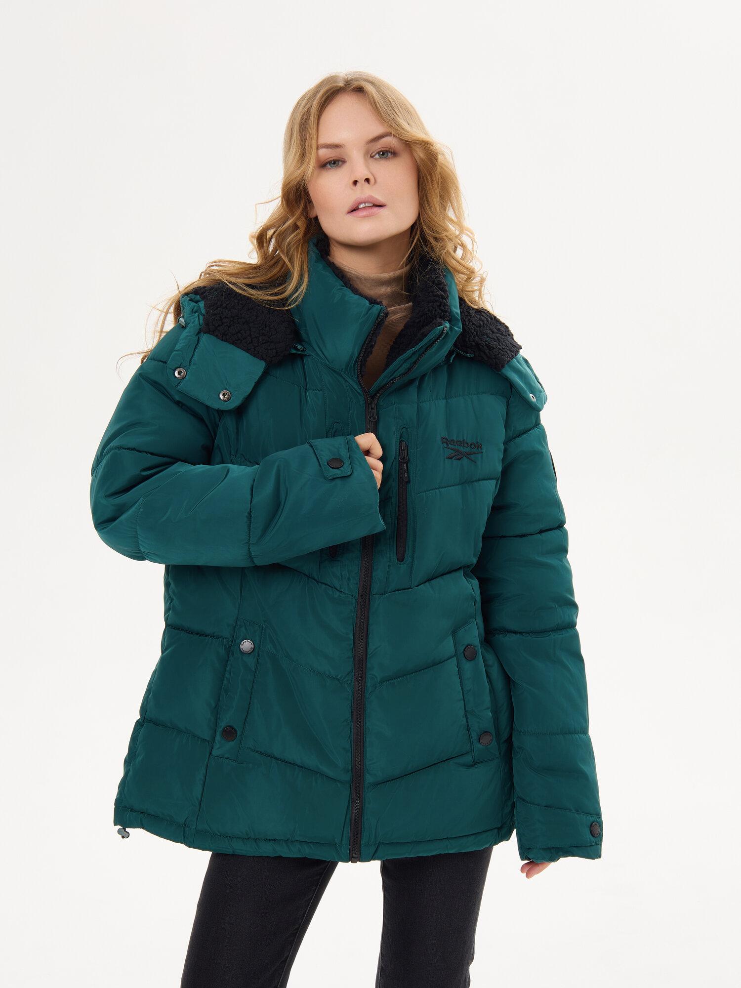 Куртка Reebok PUFFER, размер L INT, зеленый