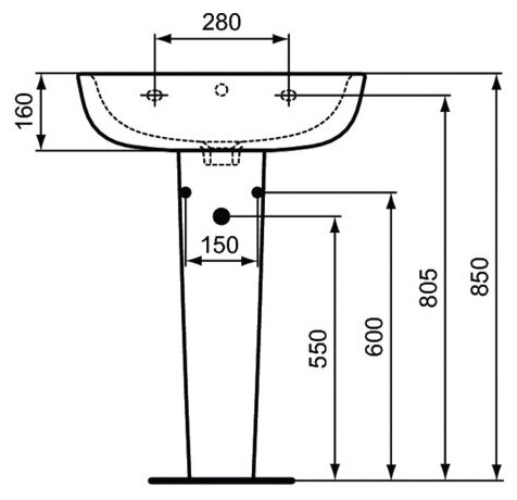 Пьедестал для раковины Ideal Standard - фото №3