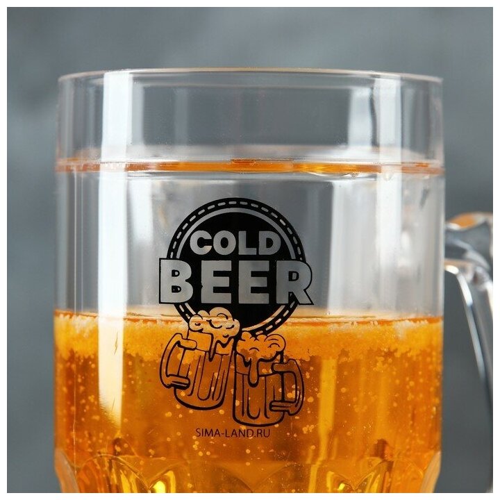 Пивная кружка охлаждающая Cold BEER, 420 мл - фотография № 3