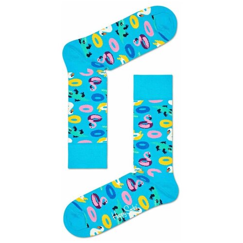 фото Носки унисекс happy socks, 1 пара, классические, размер 25, голубой
