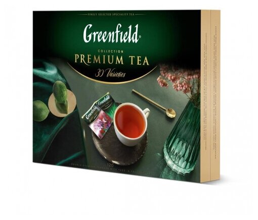 Набор чая из 30 видов в пакетиках Greenfield, 120 пак/уп (Гринфилд) - фотография № 10