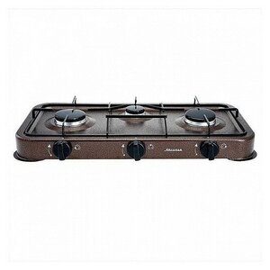 <b>Газовая</b> <b>плита</b> Аксинья КС-107 3-конф, цвет коричневый <span>номинальная мощность: 2, только с бытовыми <b>газовыми</b> баллонами. эмалированная рабочая поверхность. цвет эмали: коричневый. Поворотные механические регуляторы пламени конфорки.</span>