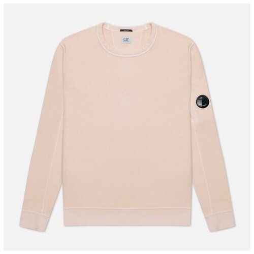 фото Мужская толстовка c.p. company cotton fleece resist dyed розовый , размер s
