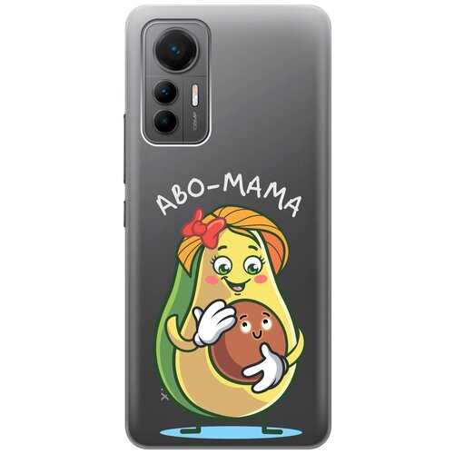 Силиконовый чехол с принтом Avo-Mom для Xiaomi 12 Lite / Сяоми 12 Лайт силиконовый чехол на xiaomi 12 lite сяоми 12 лайт с 3d принтом avo karate прозрачный