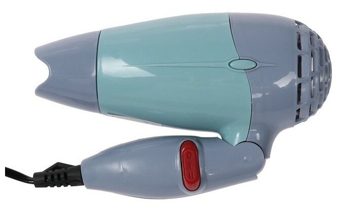 Фен для волос Luazon Home LF-23, 800 Вт, 2 скорости, 1 температурный режим, голубой - фотография № 9