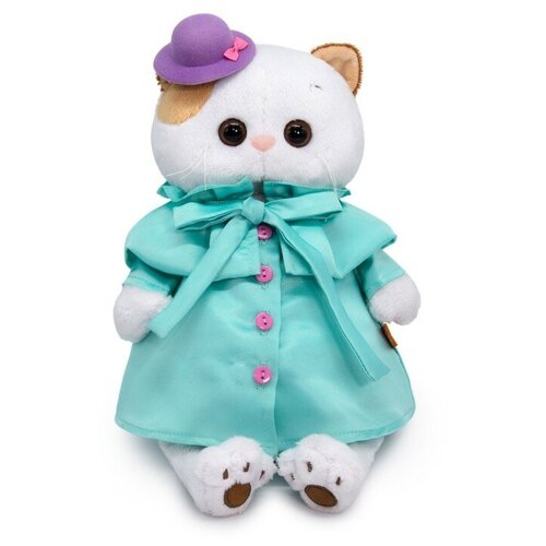 Мягкая игрушка Basik &Co в подарочной коробке - кошечка Ли-Ли в плаще и шляпке - подруга кота Басика, 27 см
