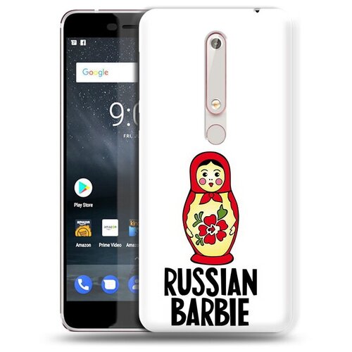 Чехол задняя-панель-накладка-бампер MyPads матрешка для Nokia 6 (2018)/Nokia 6.1 противоударный чехол задняя панель накладка бампер mypads рожок для nokia 6 2018 nokia 6 1 противоударный