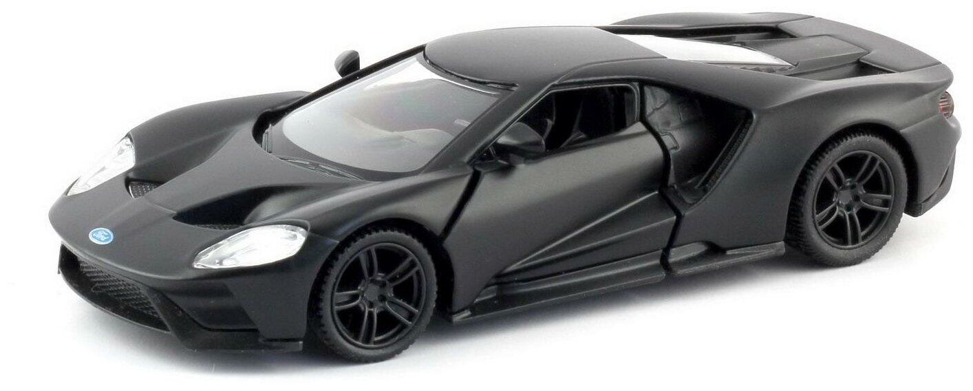 Машина металлическая RMZ City серия 1:32 Ford GT 2019, черный матовый цвет, двери открываются 554050M