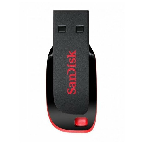 SanDisk Флеш-накопитель USB SanDisk 32GB Cruzer Blade черный usb manual switch 2 port usb2 0 hub two computers share u disk printer device two in one out usb2 0 sharer