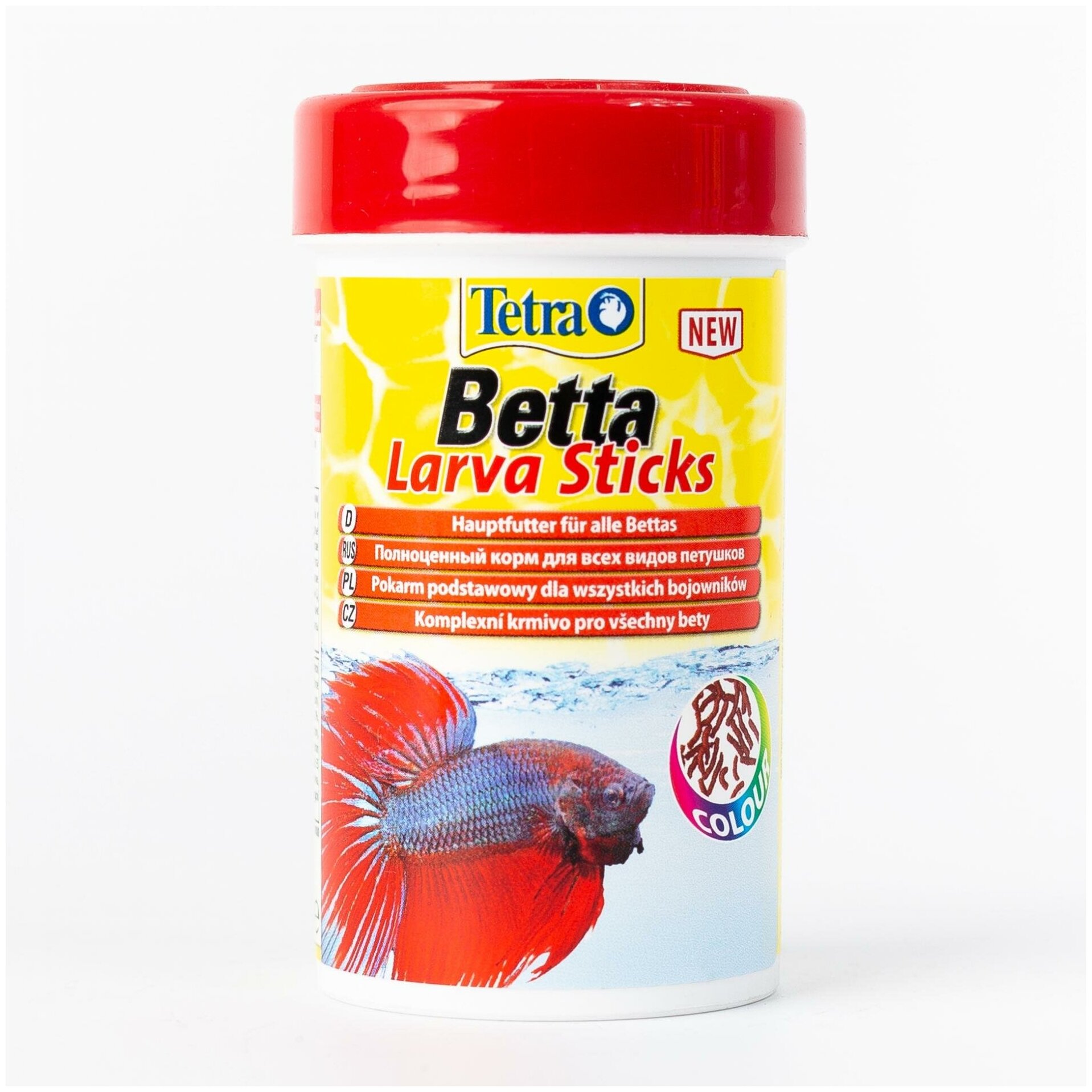 Корм для рыб Tetra Betta LarvaSticks 100мл плавающие палочки - фотография № 6