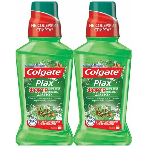 Colgate Ополаскиватель и освежитель полости рта Plax Форте, 250 мл, 2 шт