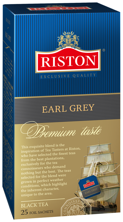 Чай черный Riston Эрл Грэй 25*1.5г (10) ф/конв - фотография № 3