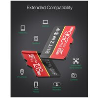 Карта памяти с адаптером BlitzWolf BW-TF1 128GB Memory Card with Adapter Red