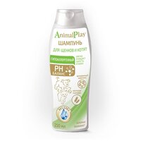 Шампунь Animal Play гипоаллергенный с протеинами пшеницы и витаминами для щенков и котят, 250мл
